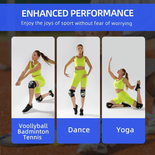 1 Pair Sponge Knee Pads Adjustable Outdoor Sports Dance Volleyball Anti-fall Foam Knee Pads for Men Women 5