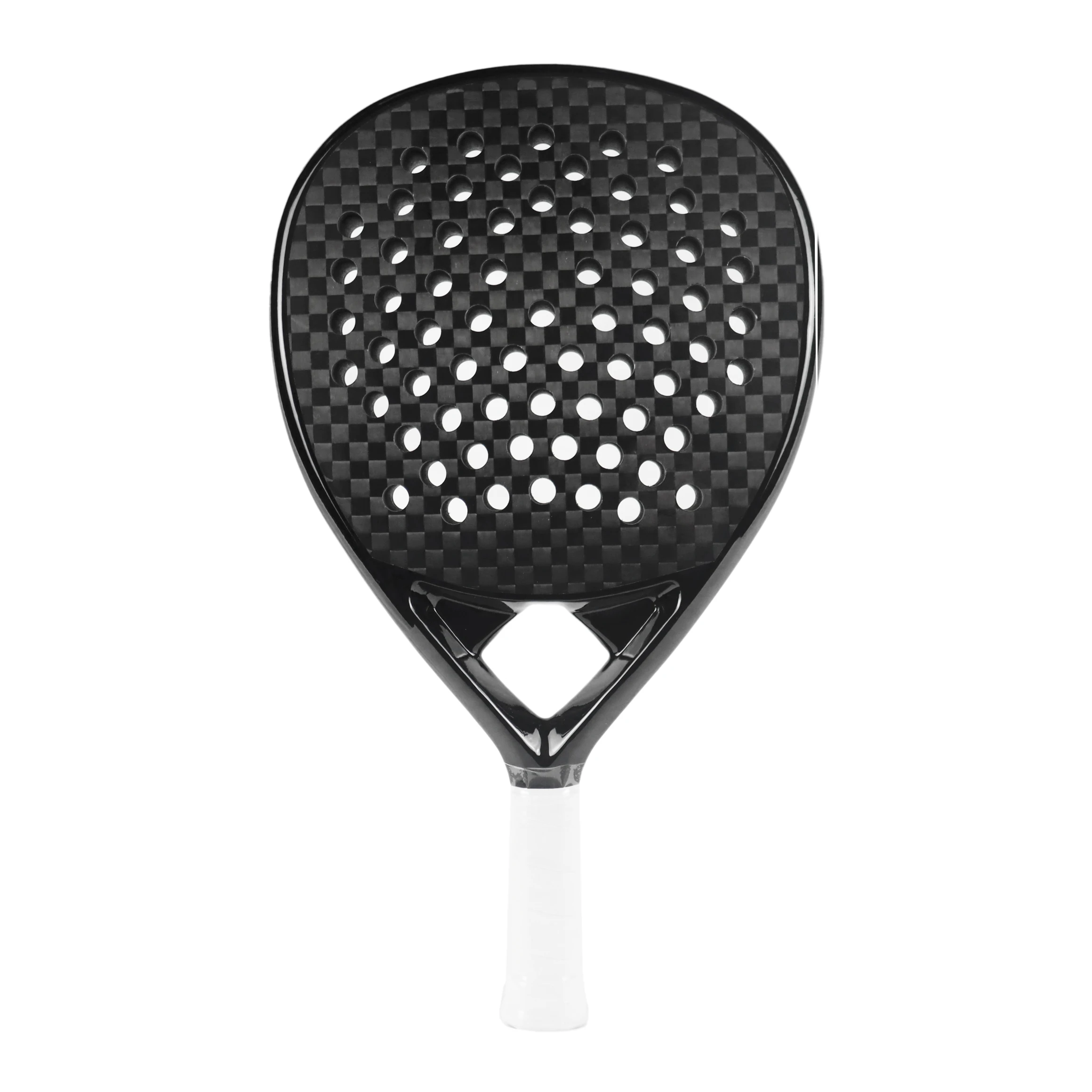 AMASPORT Black Padel Racket Full/3K/12K/18K/Kevlar Carbon Fiber Surface EVA Memory Core Paleta De Padel with Air Dynamic Throat