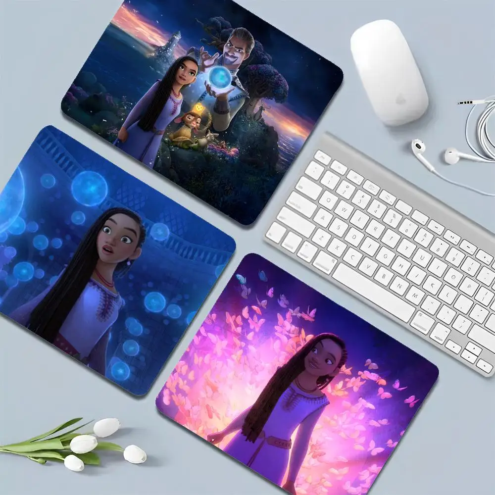 Disney Wish Mousepad Small Cartoon Anime Gaming Mouse Pad Tastiera Mouse Mats Smooth Company Per Pc Gamer Mousemat