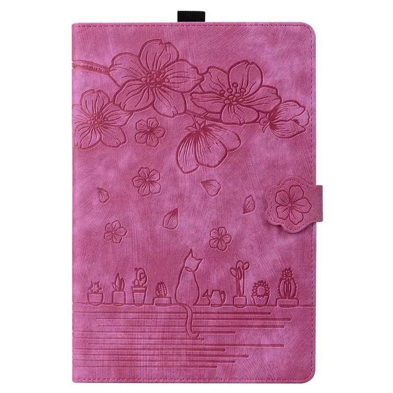 Floral Cat Wallet Cover