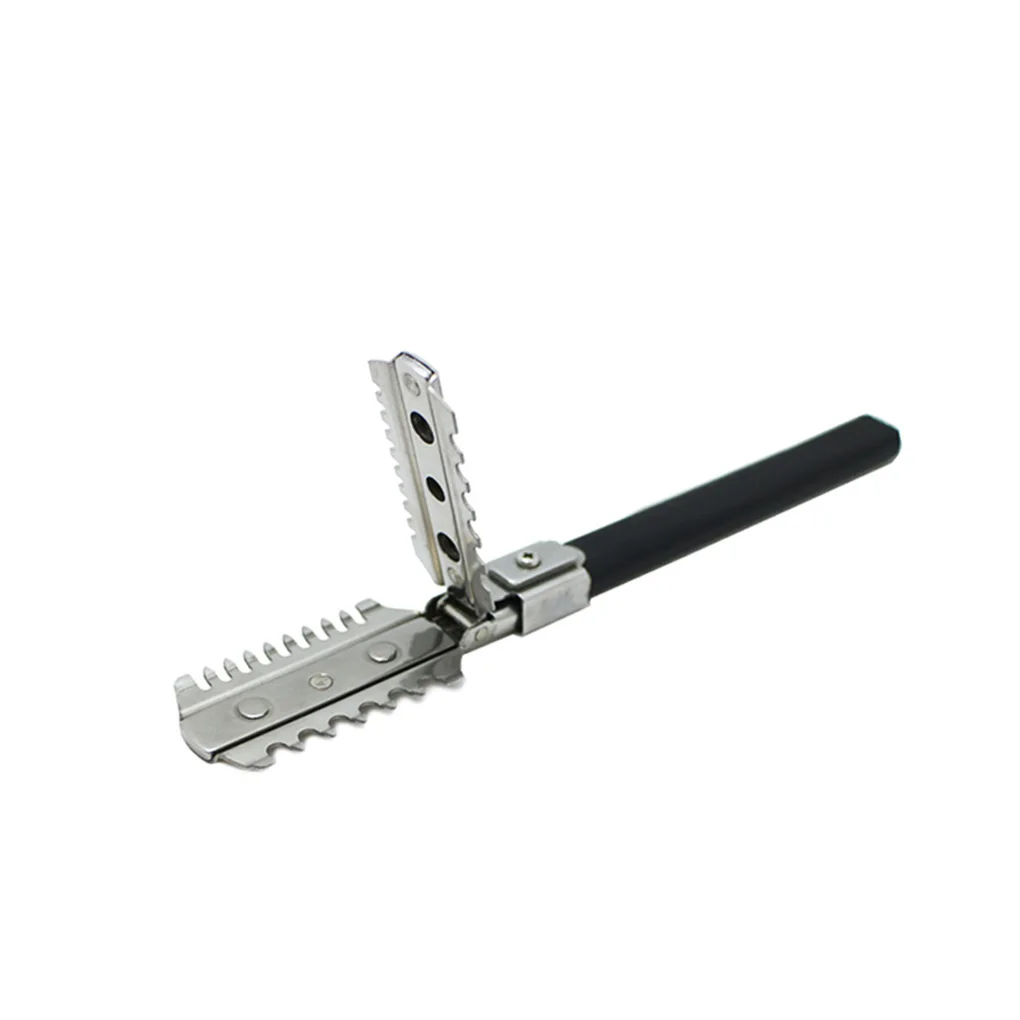 

Double-Sided Trimming Comb Stainless Steel Comb Trimmer Hairdressing Styling Tool