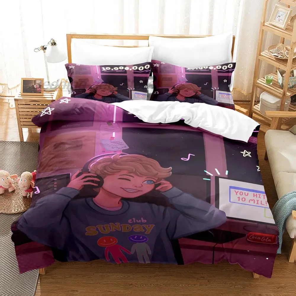 2024 Tommyinnit ������ Ŭ�� ħ�� ��Ʈ, �̱� Ʈ�� Ǯ �� ŷ ������ ħ�� ��Ʈ, ���� ��� ħ�� �̺� Ŀ�� ��Ʈ, 3D 20