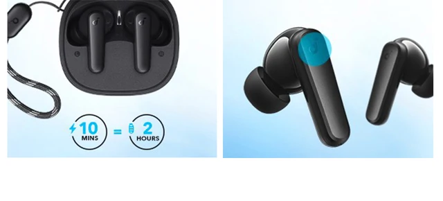 Soundcore by Anker P20i True Earbuds, 10mm Drivers with Big B, Bluetooth  5.3, 30H Long Playtime