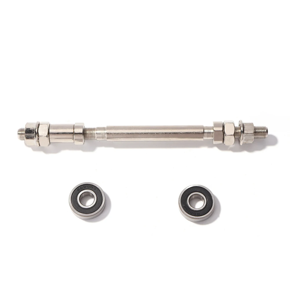 Bike Front Rear Wheel Hub Axle with 2 Bearings Bicycle Spindle Shift Shaft Lever