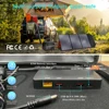 500W 200W Power Station With 100W Solar Panel 18V USB TYPE-C Portable Power Bank 345.6Wh 192Wh Lifepo4 Battery Charging Station 5