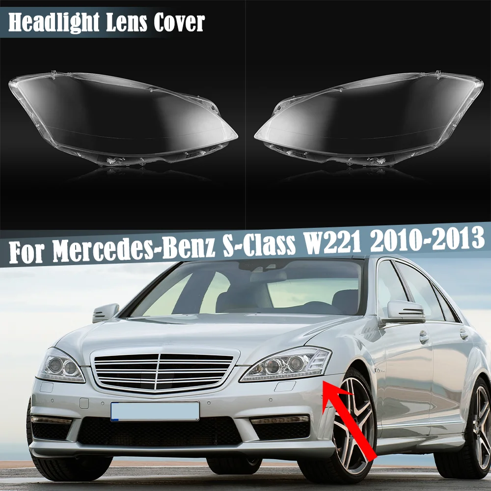 CarFrontLampshadeHeadlampHeadlightShellCapsAutoGlassLensCover