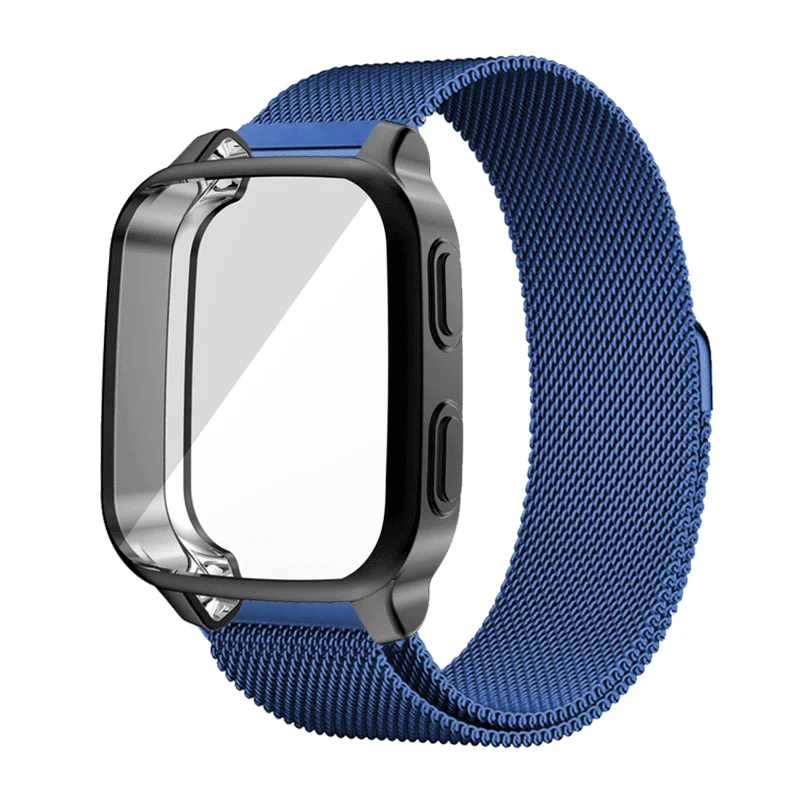 Magnetic Milanese Stainless Steel Bracelet Strap with Case