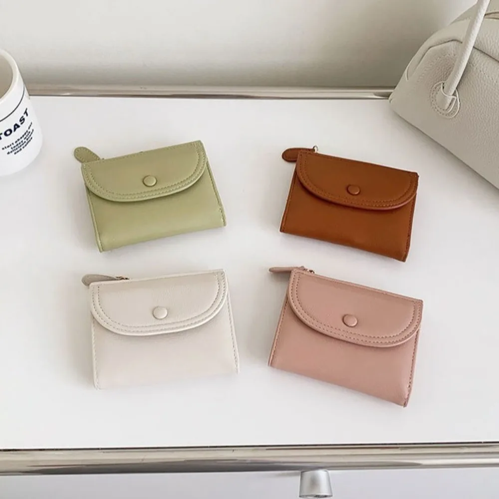 New Women Wallets Female Genuine Leather Purses Small Portable Coin Purse Large Capacity Money Bag