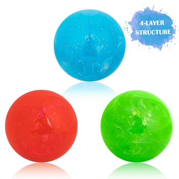 Caiton Premium Park Golf Ball – 60mm 4-Layer Fluid Art Design 1