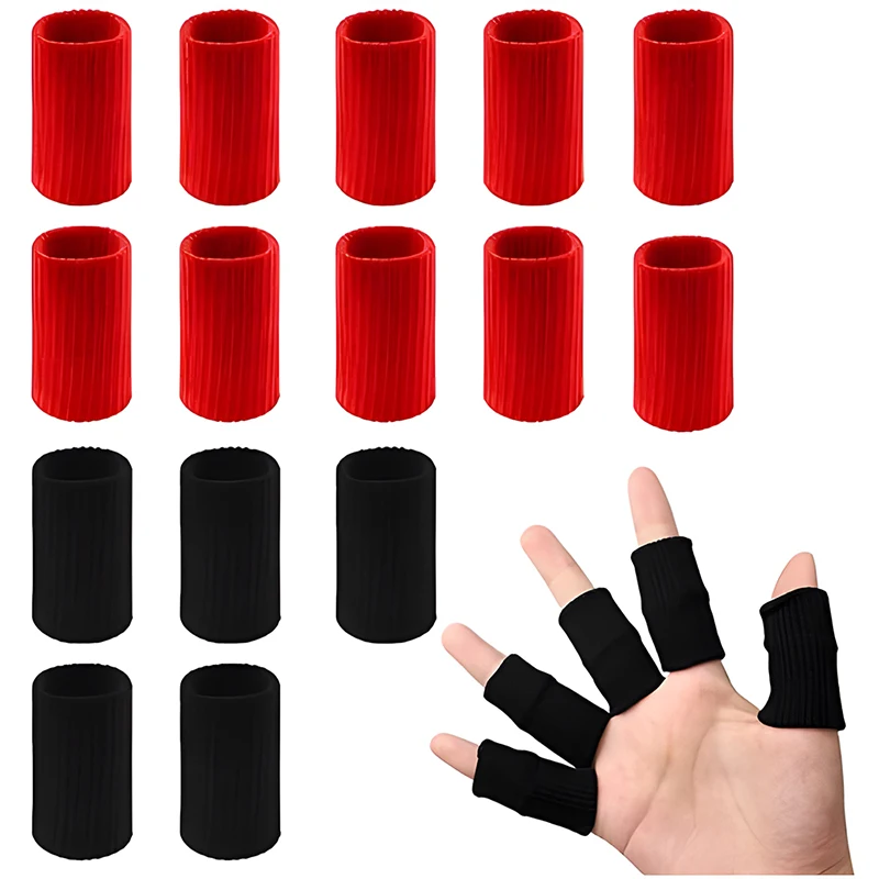

10Pcs/Set Finger Protection Arthritis Support Elastic Compression Finger Sleeves for Pain Relief Trigger Finger Sports Safety