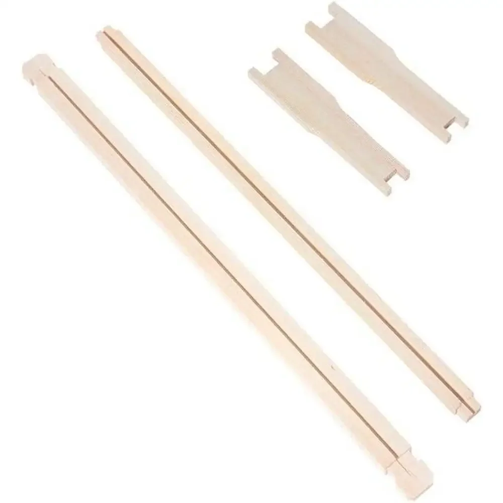 40-Pack Beehive Bee Frames Waxed Foundation Complete Unassembled Commercial 6-1/4-Inch Yellow Prosperous Colony Precision Cuts