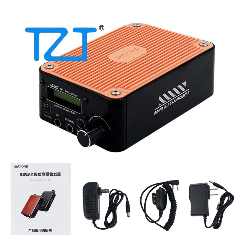 TZT USDR USDX+Plus V2 8 주파수 대역 SDR 풀 모드 SDR 트랜시버 SSB QRP 고주파 트랜시버