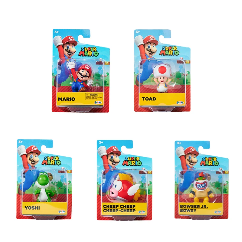 

Оригинальная фигурка аниме Jakks, модель Bowser Jr. Toad 2,5 дюйма, кукла, игрушки для детей, подарок
