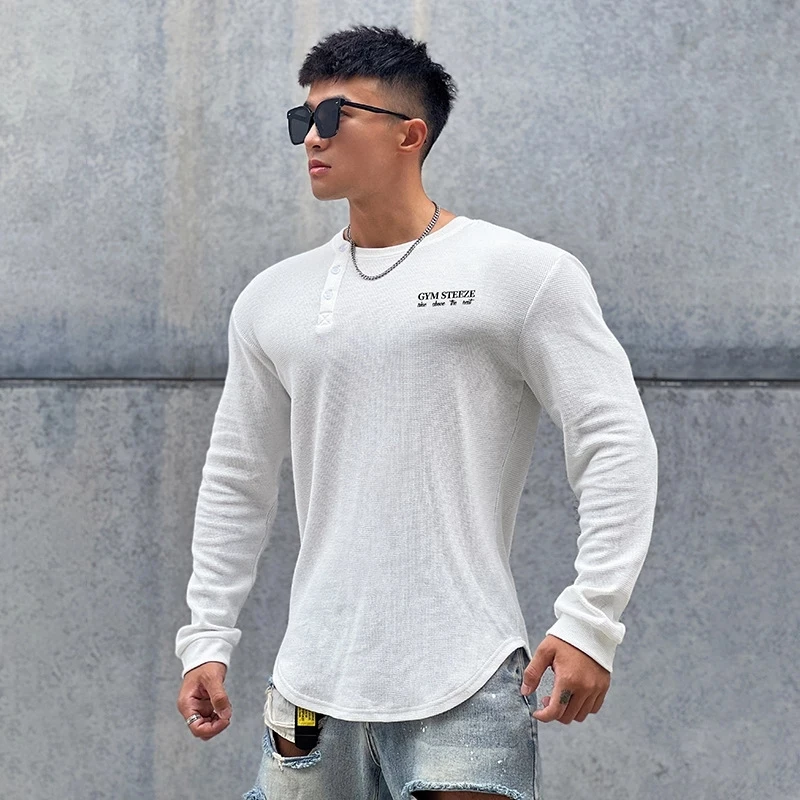 Men long sleeve t shirt cowl neck loose men t-shirt hip hop