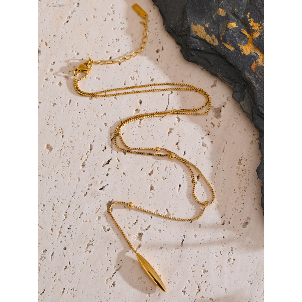 Yhpup Waterproof Stainless Steel Pendant Necklace