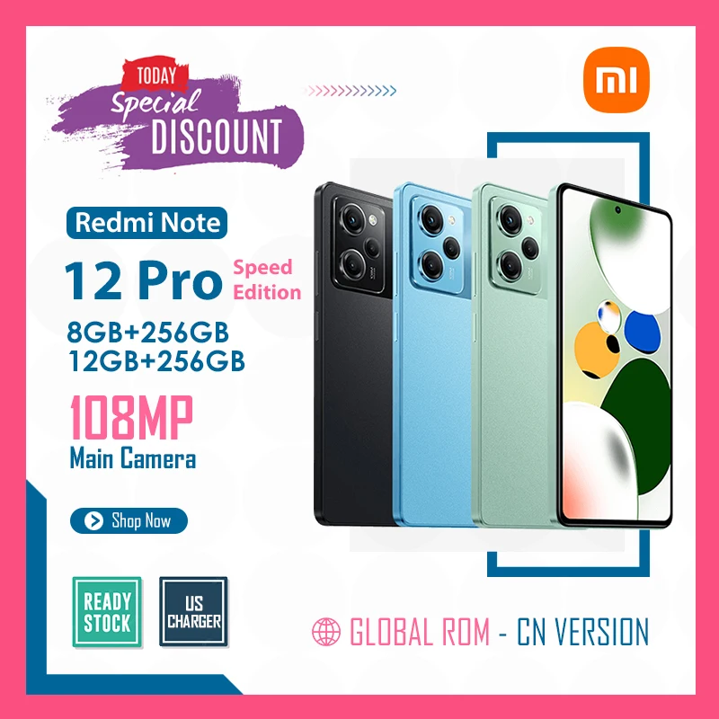 Xiaomi Redmi Note 12 Pro Speed 5G, 108MP Camera, 12GB+256GB