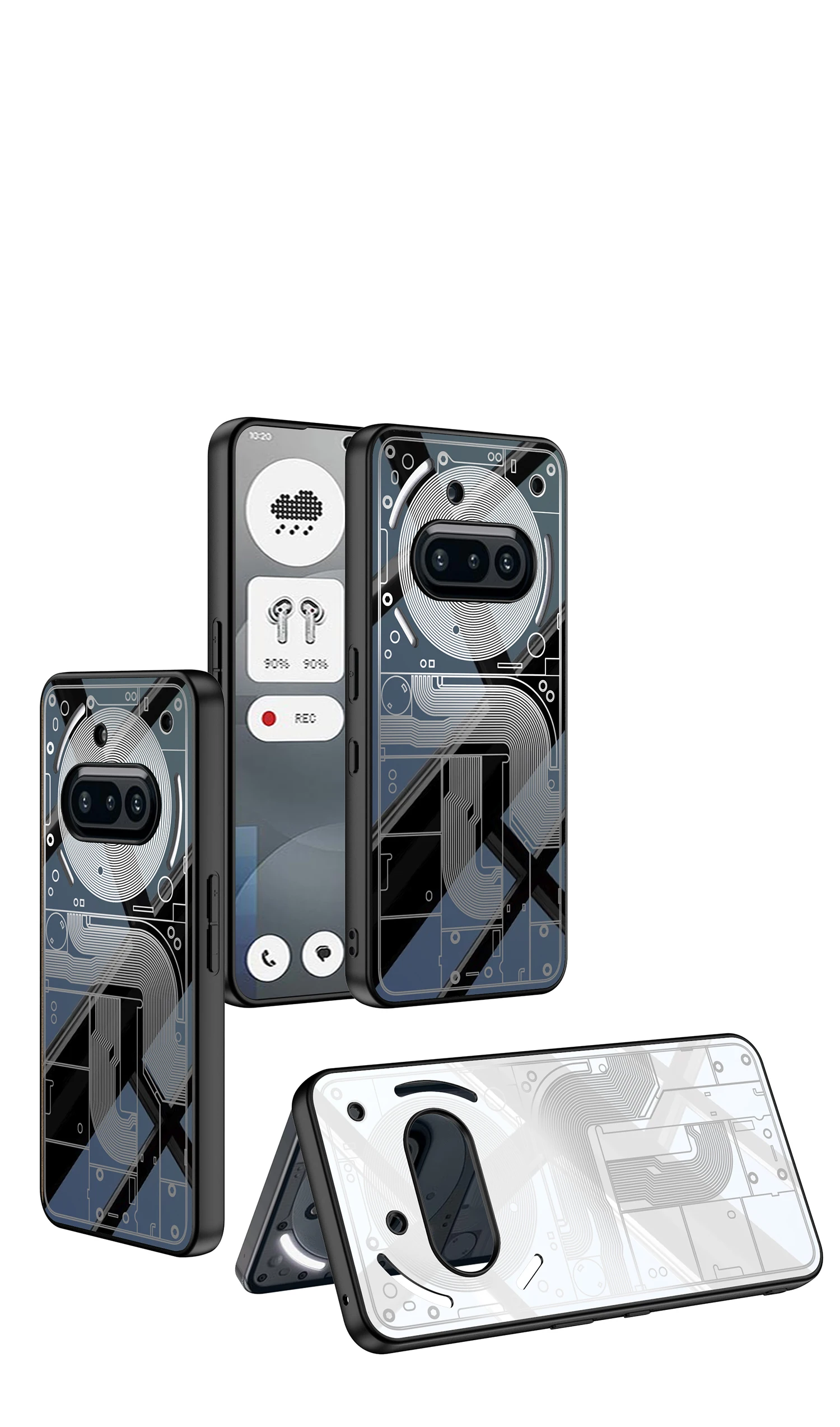 Luxury Painted Machine Pattern Case For Nothing Phone 3A Ultra-thin Shockproof S