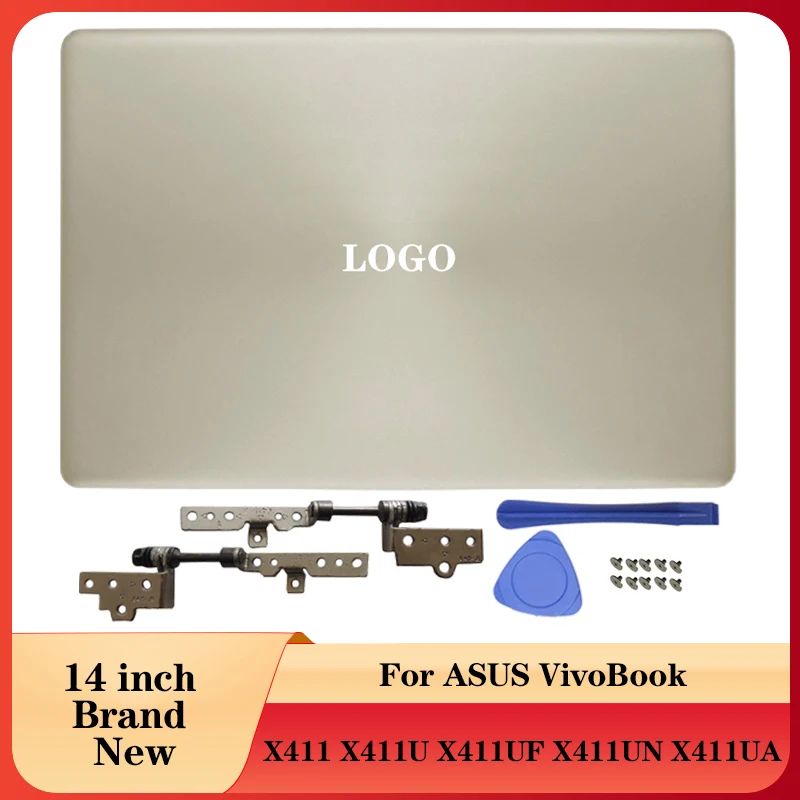 

NEW Laptop For ASUS VivoBook X411 X411U X411UF X411UN X411UA Non-Touch Gold Notebook Computer Case LCD Back Cover/Hinges