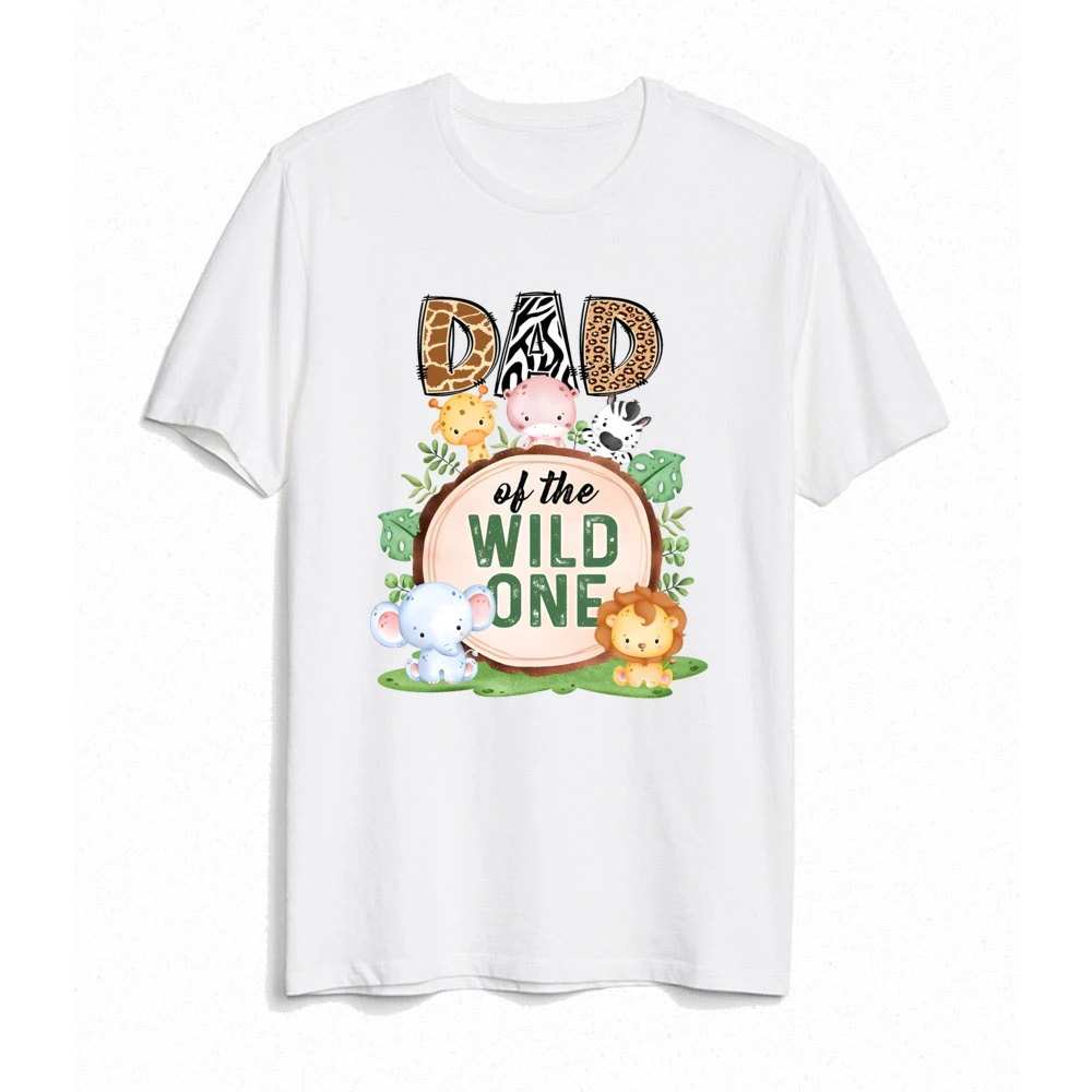Wild One Family Matching outfit Jungle Party Dad Mom Sister Brother Baby Look clothes T-shirt One Birthday Family T Shirts Tops 3