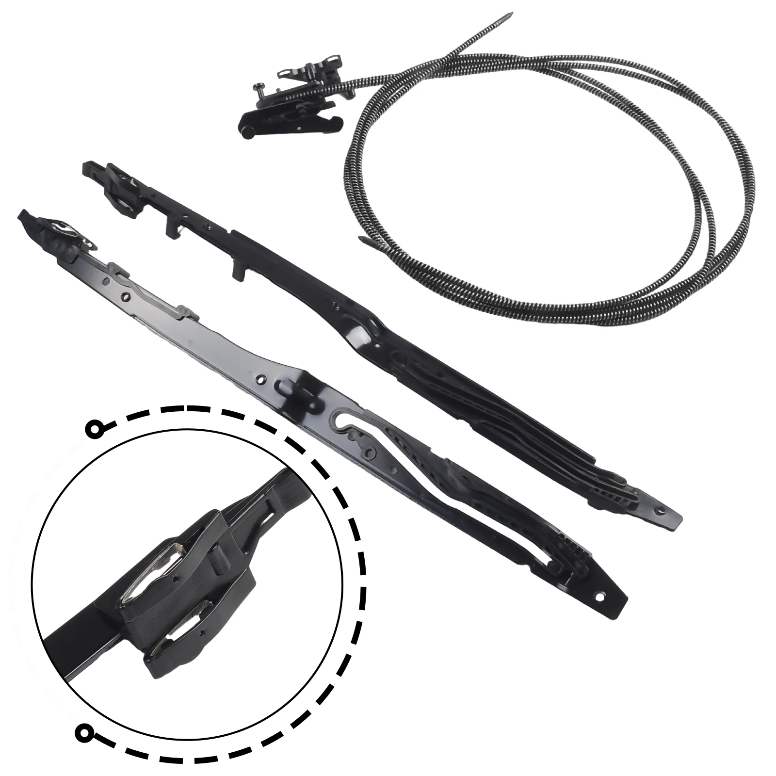 

Convenient Sunroof Glass Cables+Track Assembly for Ford F150 F250 F350 F450 Strong Replacement Kit Universal Compatibility