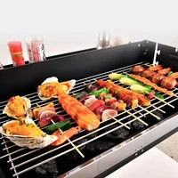 Foldable Portable BBQ Grill Outdoor Camping Home Use Stainless Steel Easy to Clean Quick Assembly Camping Roasting - Image 3