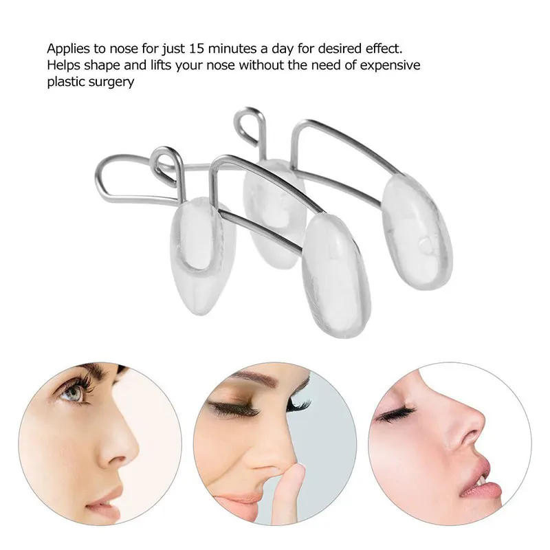 Nose Up Lifting Shaping Shaper Orthotics Clip Beauty Nose Slimming Massager Straightening Clips Tool Nose Up Clip Corrector 2