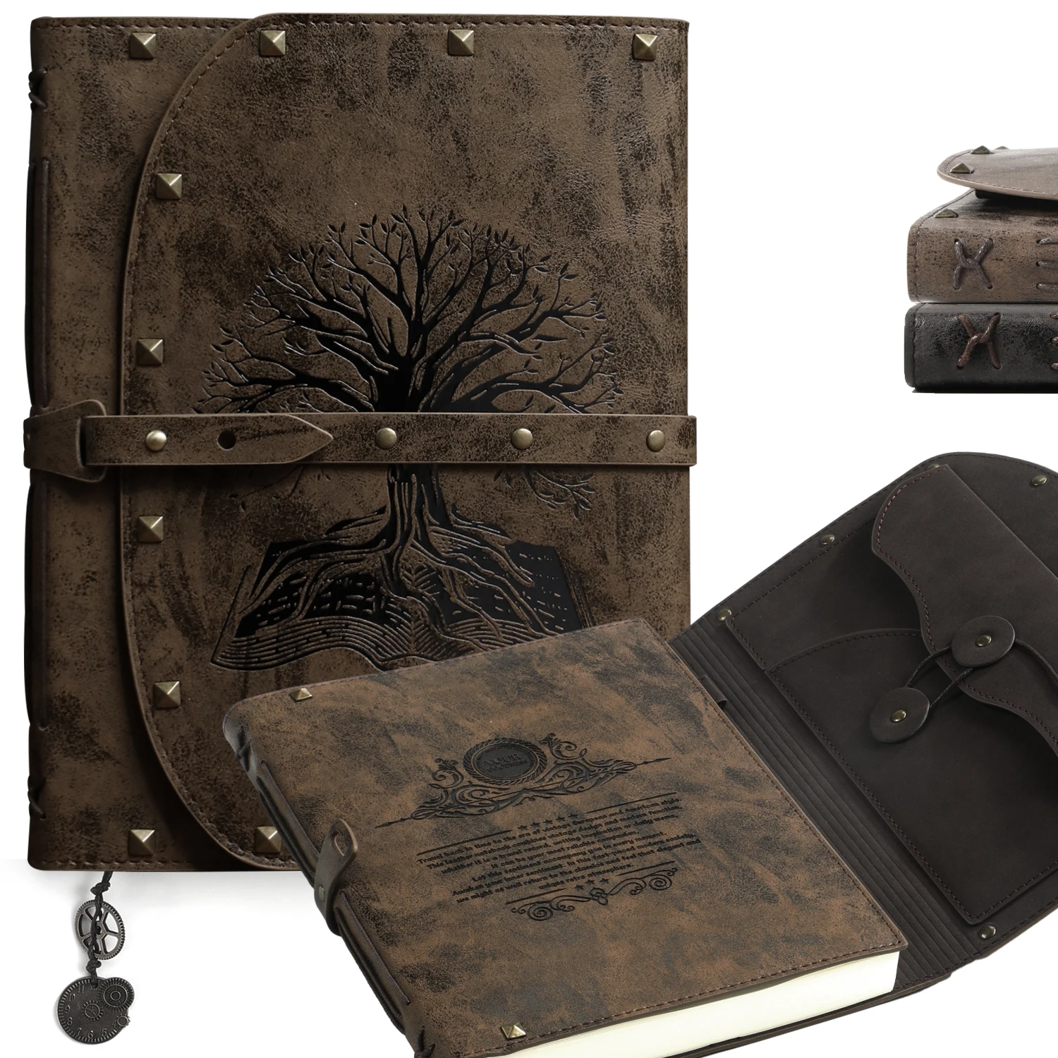 Tree of Life Leather Vintage Notebook/Journal. 1