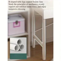 Commode chambre simple moderne petit appartement table de maquillage table de maquillage coiffeuse petite 2025 lumière luxe nouveau 4