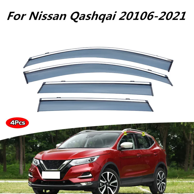 For Nissan Qashqai 2008-2015 2016-2021 Accessories Rear Window Roof Sun  Rain Shade Vent Visor Spoiler Wing Shelters - AliExpress