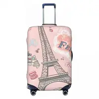 Eiffel Tower Graffiti Suitcase Cover Paris Fashion Travel Protection Flight Practical Luggage Supplies Xmas Gift 2