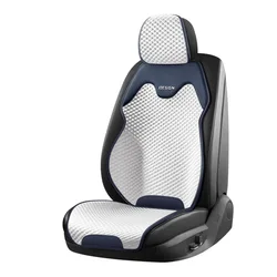 Ultra-Thin Four Seasons Breathable Car Seat Cushion Pad (Beige white 1pc)
