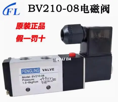 

FENGLING Two position five way solenoid valve BV210-08 3V1-06