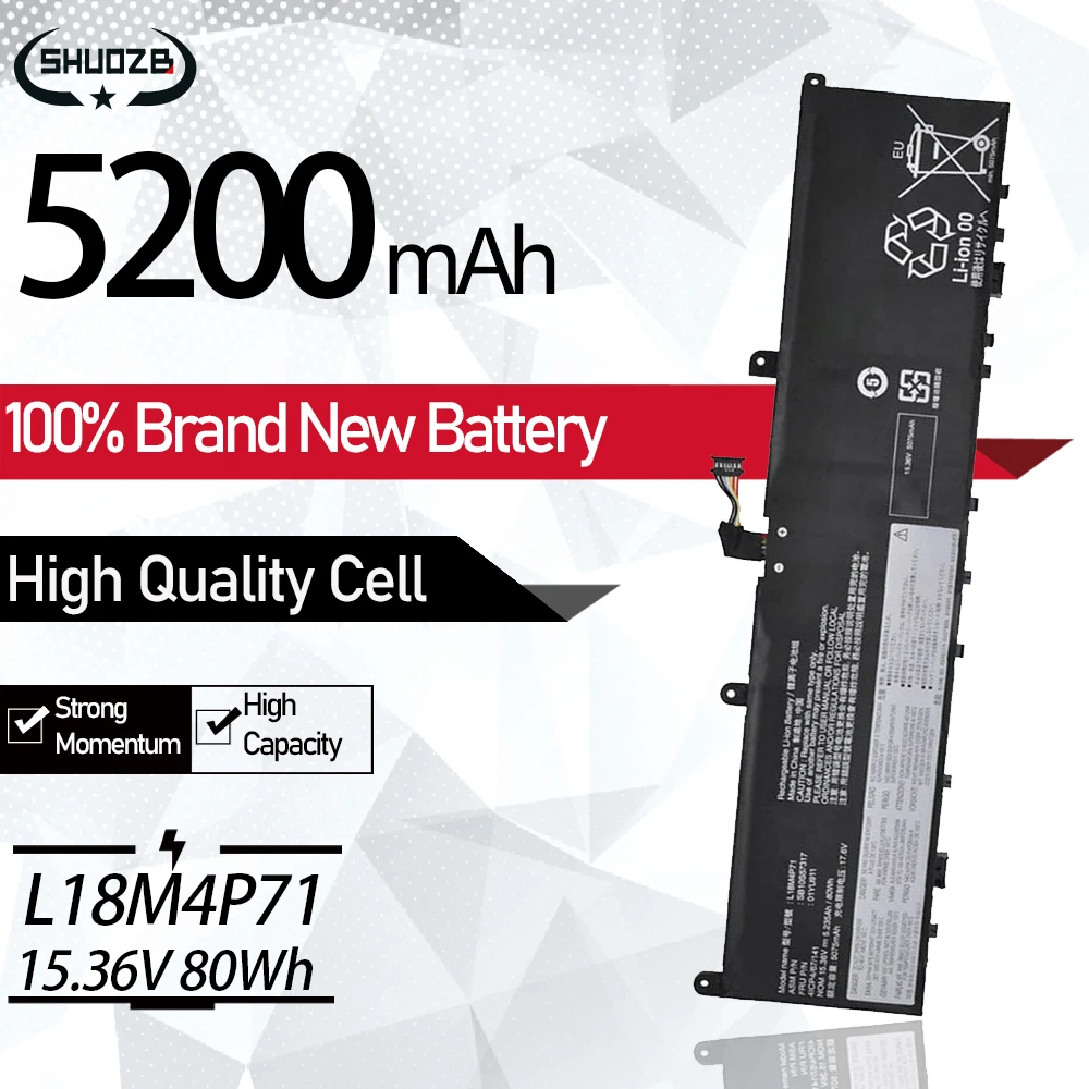 Bateria para Lenovo Thinkpad2023 20qta000cd Gen220qt 20mg Sb10s57317 5b10v98091 01ay969 01yu911 L17m4p72 L17c4p72 p1 L18m4p71
