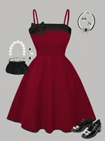 Tenue d'été pour filles; robe d'été à nœud pour enfants; robe moyenne et grande pour filles pour fêtes, plein air, voyages 2
