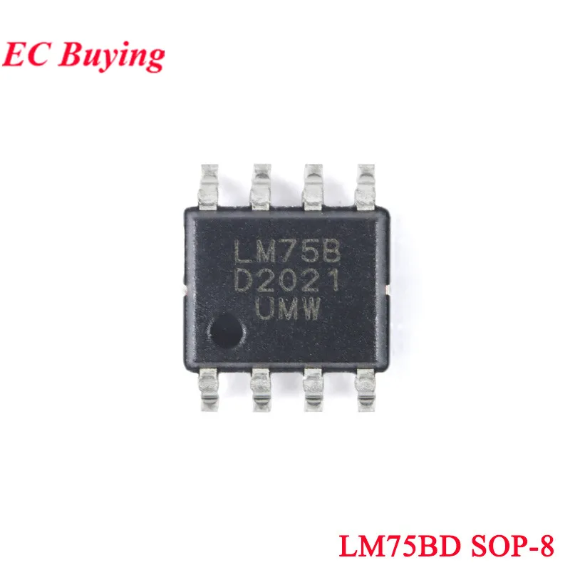 50 Stück/1 Stück DS18B20U 18B20 DS18B20 DS18B20Z LM75BD LM75B LM75BDP SOP-8 MSOP-8 Einzelbus Digitaler Temperatursensor Chip IC – Detail 5