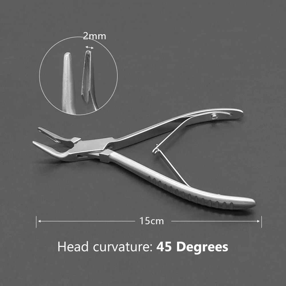 1Pcs Dental Knochen Rongeur Forcep Gebogene/Gerade Zahnarzt Kieferorthopädische Zangen Instrument Chirurgie Werkzeuge Hochwertige Medizinische Produkt – Detail 8