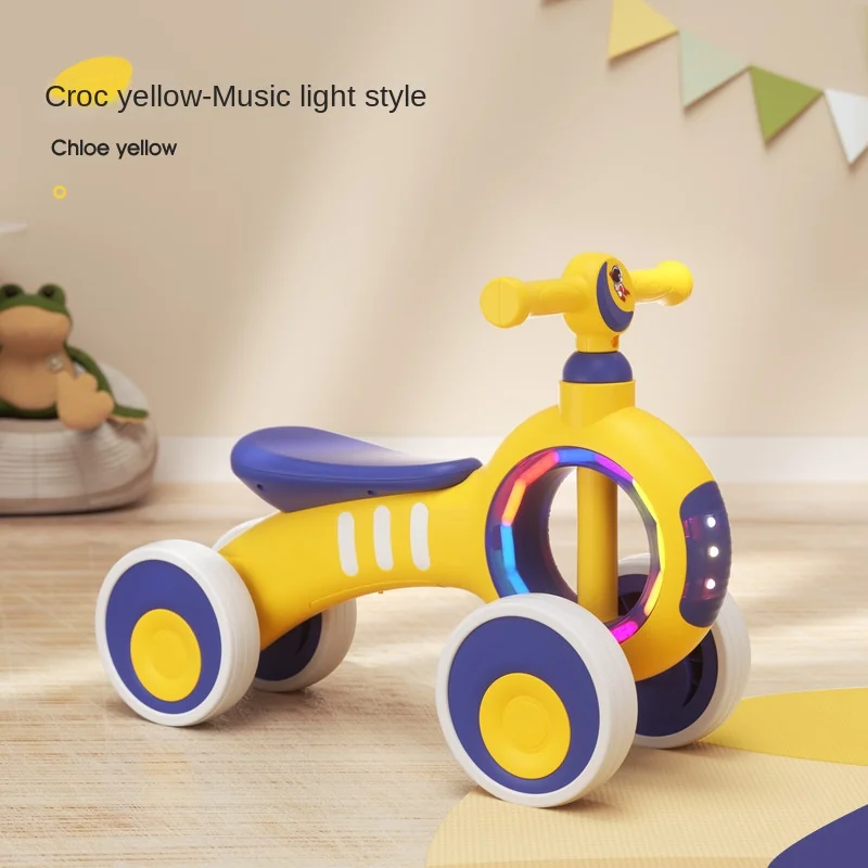 Cycling City Children's Balance Car 1-3 Years Old Sliding Walker Baby Toy Car With Light And Music Scooter