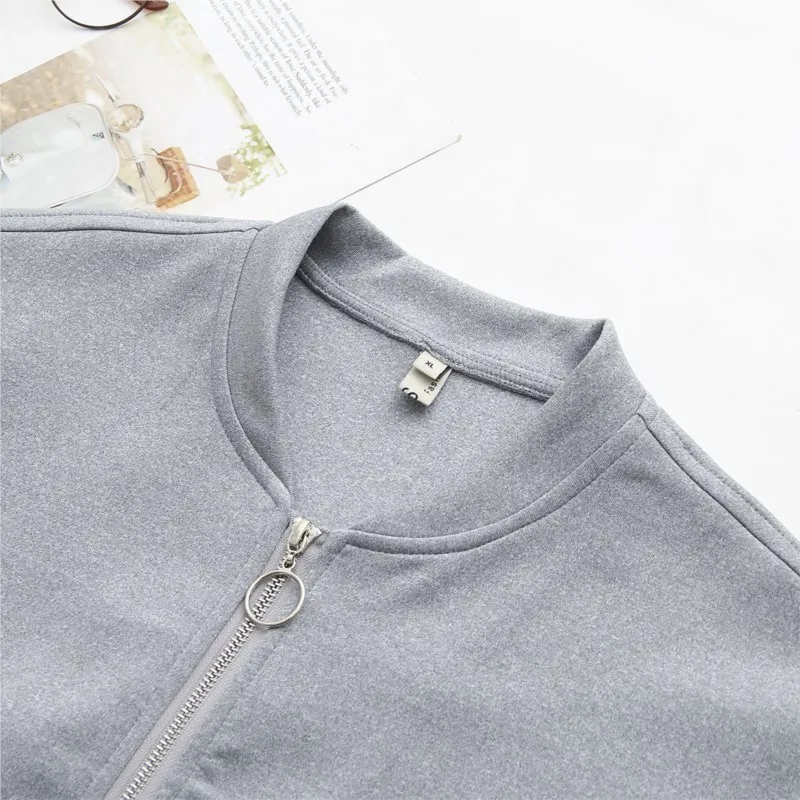 2023 Autumn Women Clothes Plus Size Casual Zip Coat Stylish Patchwork Denim Contrasting Color Jacket Curve Female S56 856