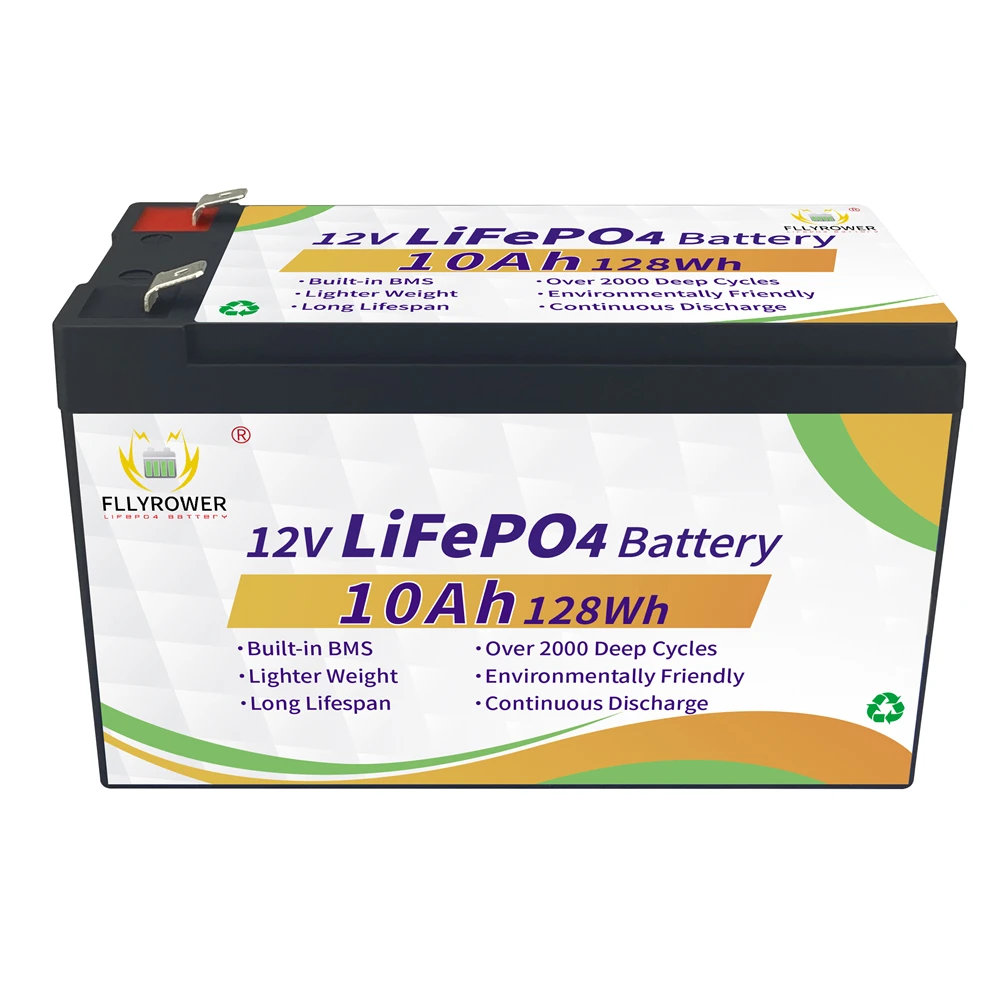 Bateria Recarregável do Fosfato do Ferro do Lítio para Trotinetes Solares do Vento Ciclo Profundo Lifepo4 12.8v 6ah 10ah 12ah 20ah Estoque dos Eua - Image 6