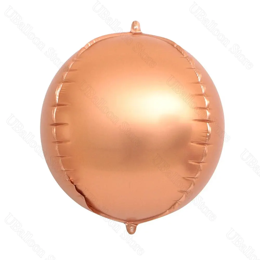/5pcs Metall 4d runde Luftballons 22 Zoll Metallic Silber Gold matt runde Helium folien kugeln für Geburtstag Hochzeit Weihnachts dekor – Detail 8