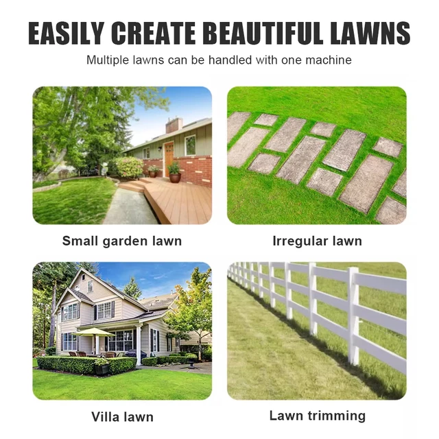 Kamolee Brushless Electric Lawn Mower Cordless Grass Trimmer 3 Height Adjustments Garden Cutter Apply to 18V 21V Battery 4