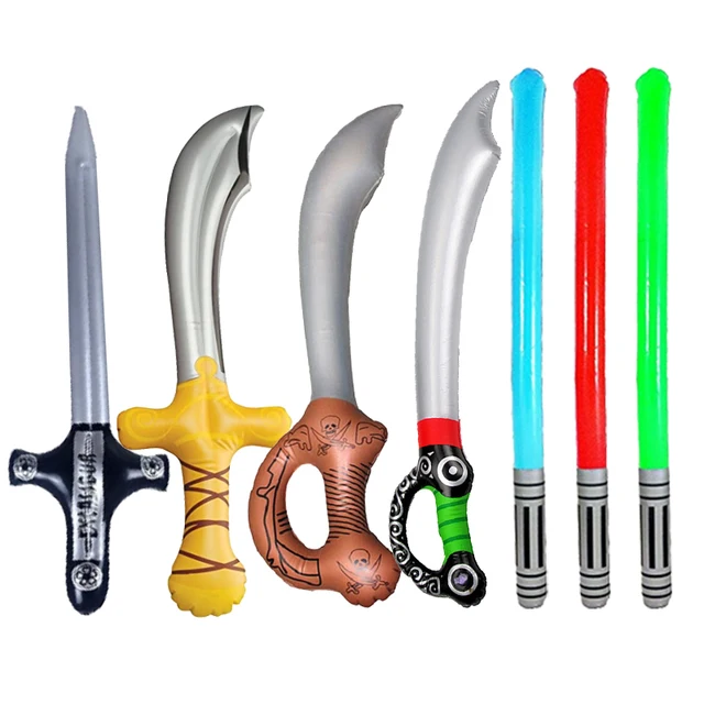1~5PCS New upgrade Inflatable Swords Toys for Children Kids Outdoor Fun Pool Swim Water Play Toys Pirate Cutlass Soft inflatable