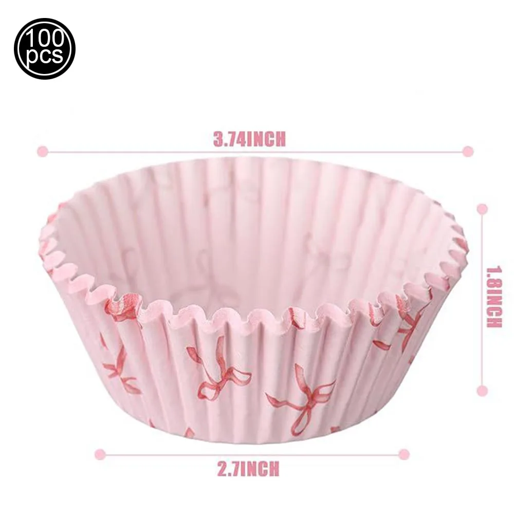 Pink Bow Birthday Party Tableware Set - Plates, Cups, and Napkins