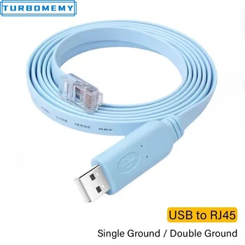 Cavo console da USB a RJ45 Adattatore seriale RS232 per computer portatile Router Cisco Cavo console convertitore USB RJ 45 8P8C 1,8 m 3 m