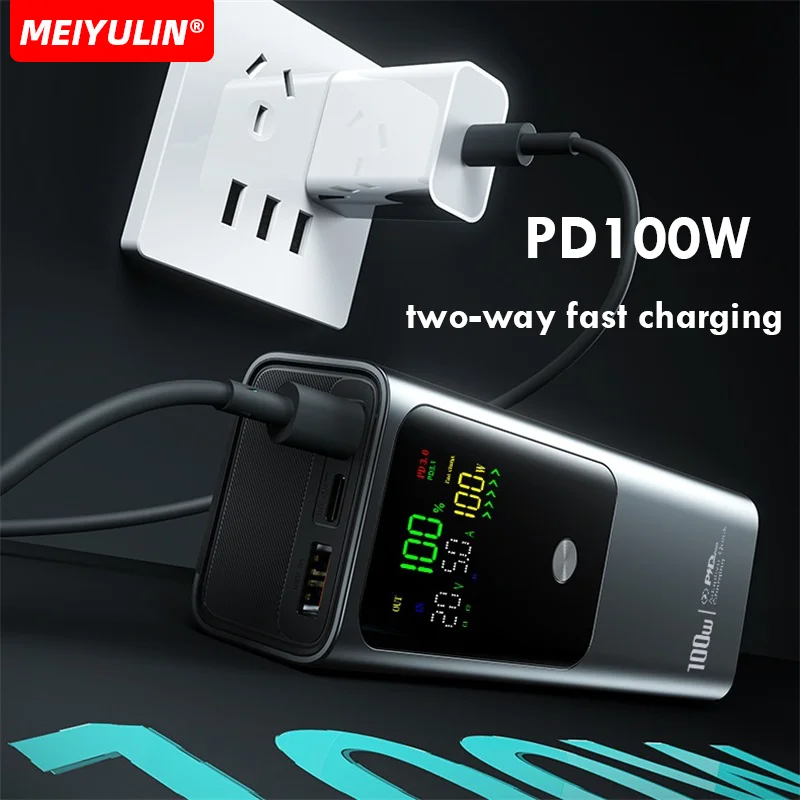 20000mAh PD100W Power Bank Super Fast Charging External Spare Battery Large Capacity Portable Powerbank For Laptop iPhone Xiaomi 2
