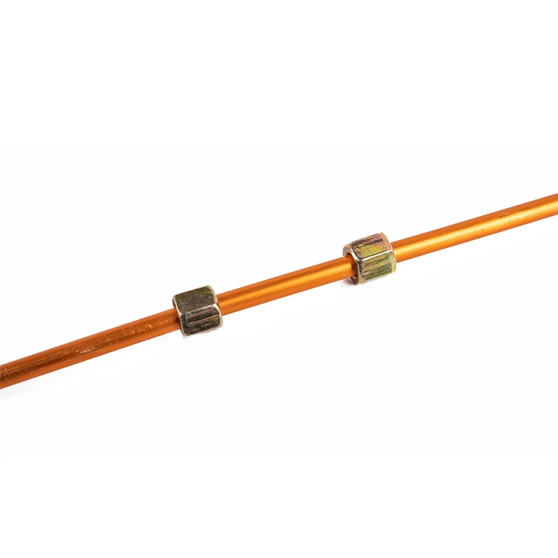 1PC High Quality G1/8 200mm Hex Nut Air Compressor Copper Exhaust Tube Replacement Hex Nut Copper Air Pipe Oil Pump Parts
