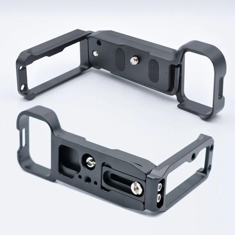 Impugnatura In Legno Con Staffa A L (L-Bracket) In Alluminio Per Sony A7C