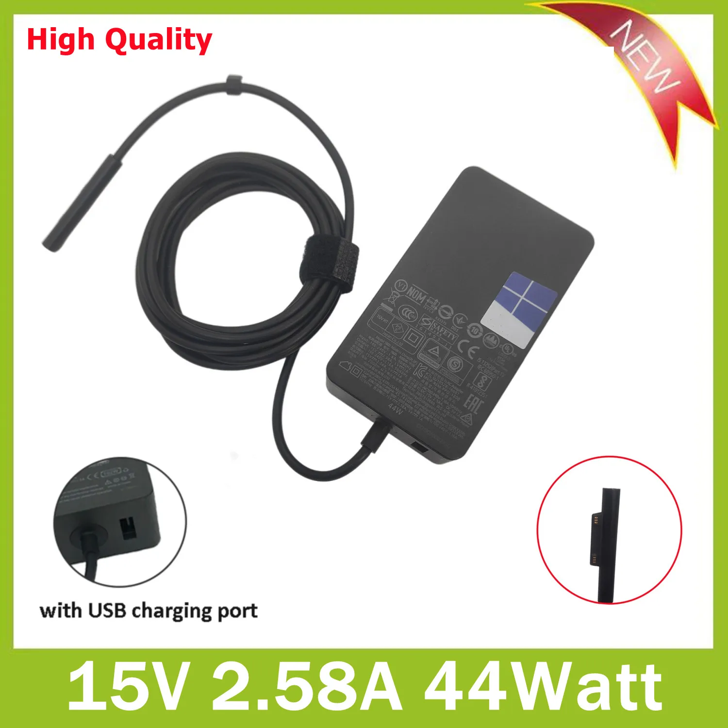 Originale 15V 2.58A 44W 1800 1796 Alimentatore Per Tablet Pc Caricabatterie Per Laptop Per Microsoft New Surface Pro 5 Pro 6 Pro 4 Surface Book