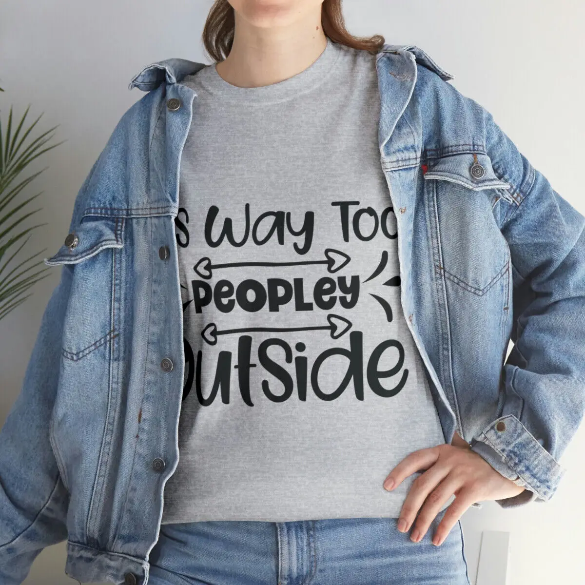 

Смешная футболка с изображением саркастического юмора и надписью «It's Way Too People»