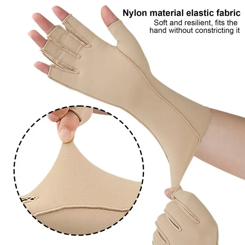 Fingerless Compression Gloves For Women Hand Relief Sports Gloves Breathable Carpal Tunnel Compression Gloves Fingerless Design 2
